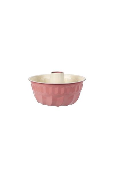 Excellent Houseware Lorient pudding mold, pink, carbon steel, ceramic interior 22 x H10 cm