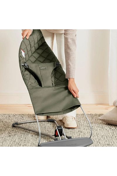 BabyBjörn Babybjorn - Balansoar clasic din material matlasat, Balance Bliss, Verde închis
