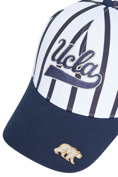 UCLA Chet Navy Blue Baseball Cap Striped Embroidery - Unisex Hat