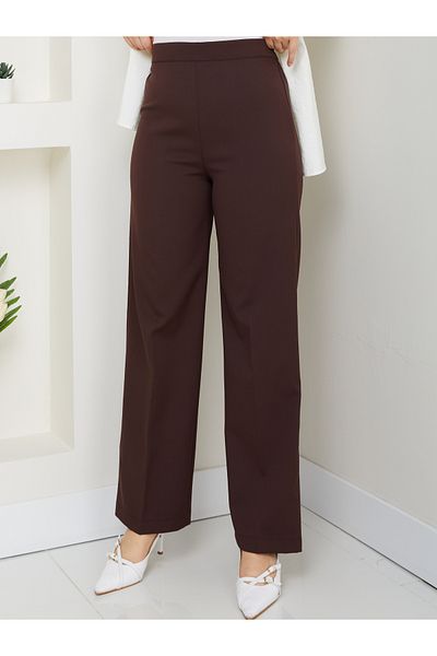 Moda İncir ELASTIC WAIST WIDE LEGS PANTS