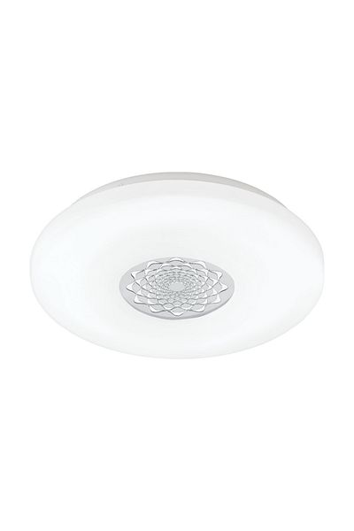 Eglo 96026 "Capasso 1" 40 cm Diameter Steel White Wall Ceiling Luminaire