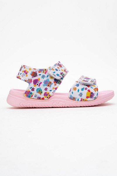 CCWAY AYAKKABI Children's Sandals Double Velcro Pink