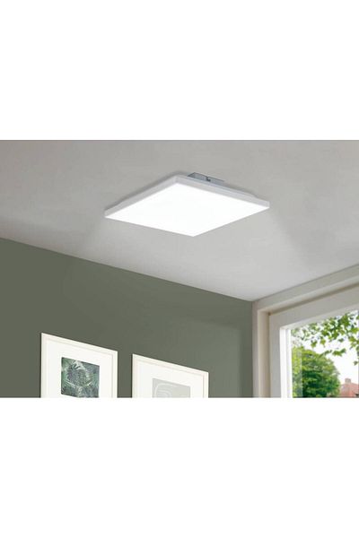 Eglo 75613 "Calemar" 28.7 cm Long Aluminum, Steel White Ceiling Light