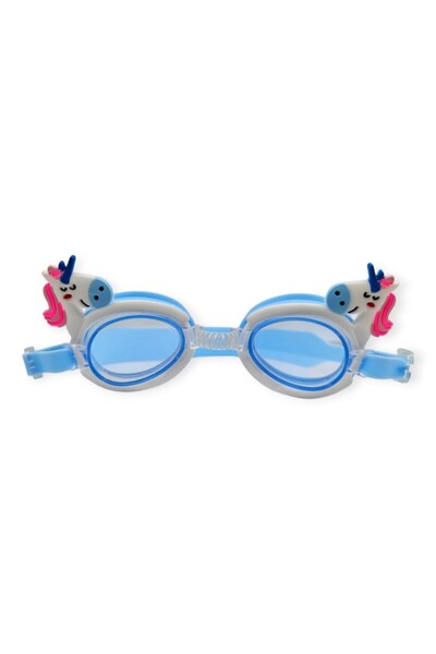 BERMUDA Children's Swimming Goggles Pony with Silicone Carrying Bag - 9014