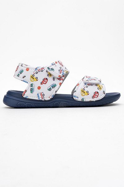 CCWAY AYAKKABI Children's Sandals Double Velcro Navy Blue