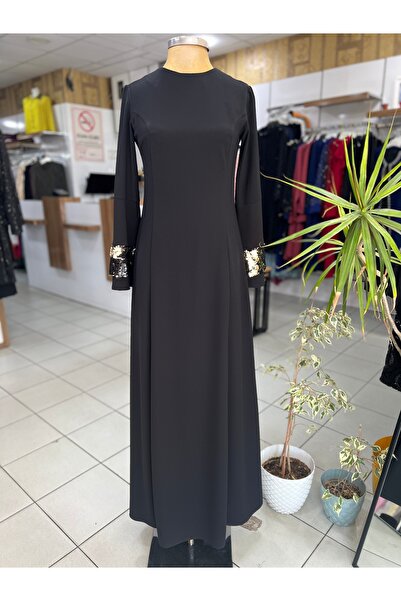 ZÜMRA Krep Gece Elbisesi