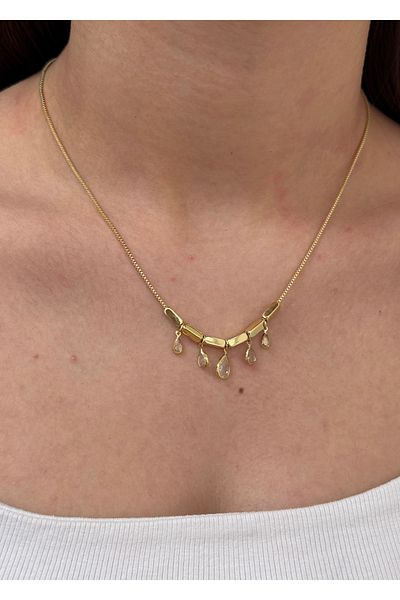 KİLİGİSTANBUL Drop Wound Necklace