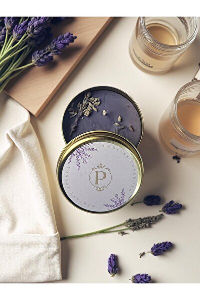 Pisidesa Sonsuz Lavanta Kokulu Soya Mum – Rahatlatıcı, Parafinsiz, Aromaterap...