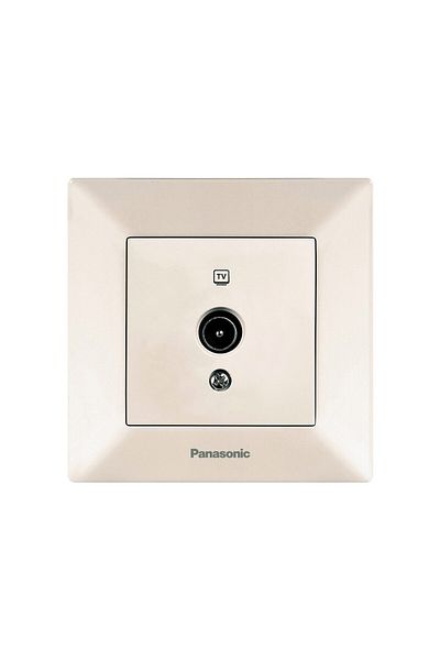 PANASONIC TV Socket Zero Arkedia Panasonic Beige