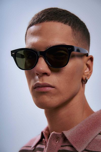 Bilge Karga Edson Black Green Men's Sunglasses