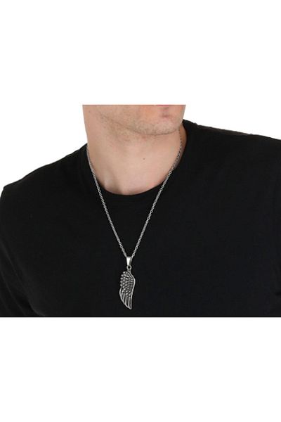 Lee Cooper Lc.N.01172.330 Men's Steel Necklace 55 Cm-Ç43