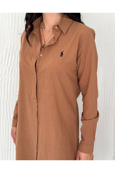 JESSE STORY ROCHIE TUNICĂ ȘI CĂMĂȘĂ DE IN FEMEI DETAIL DE BRODAT ȚESĂTURĂ 100% BUMBAC