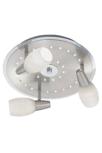 Eglo 90603 "Colegno" Steel Nickel Matte, Chrome Ceiling Light