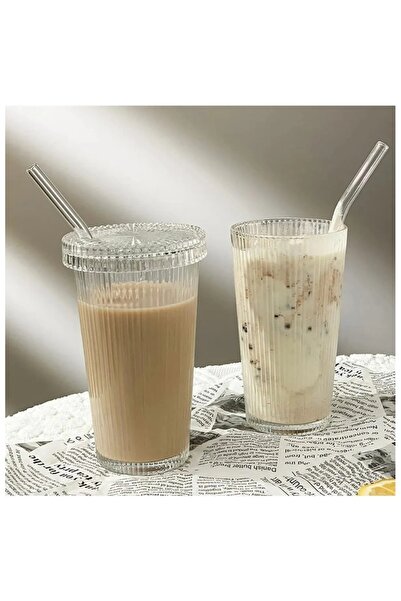 stilsenin34 2 قطعة ميكا (ليست زجاجية) كوب على شكل اوريغامي مع غطاء وقش كوب مش...