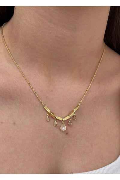 KİLİGİSTANBUL Drop Wound Necklace