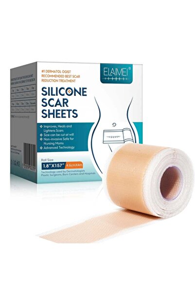 ELAIMEI Rolă medicală din silicon pentru tratarea cicatricilor, Premium, 4,6 ...