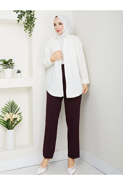 Moda İncir Plus Size Pants with Pockets