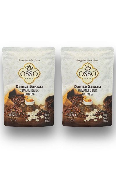Osso 2 Pack Gum Drops Ottoman Dibek Coffee (2X200=400Gr)