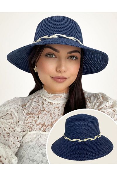 Confortino Sun hat with medium round brim and drawstring in 2 colors - ONE SIZE, ADJUSTABLE