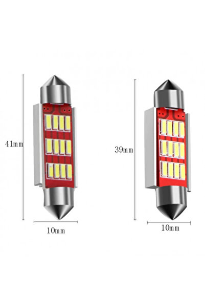 Led Light Alex Set 2 LED-uri 39 mm Canbus, alb 12V