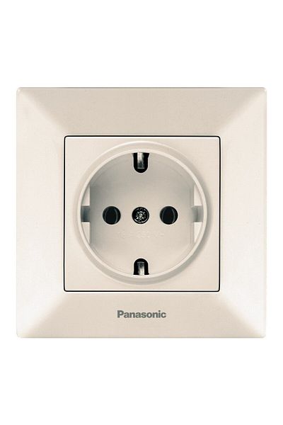 PANASONIC Schuko Socket Arkedia Beige Panasonic