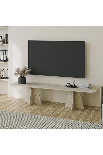 NEOstill - Mushroom Tv Sehpası / Traverten Desen