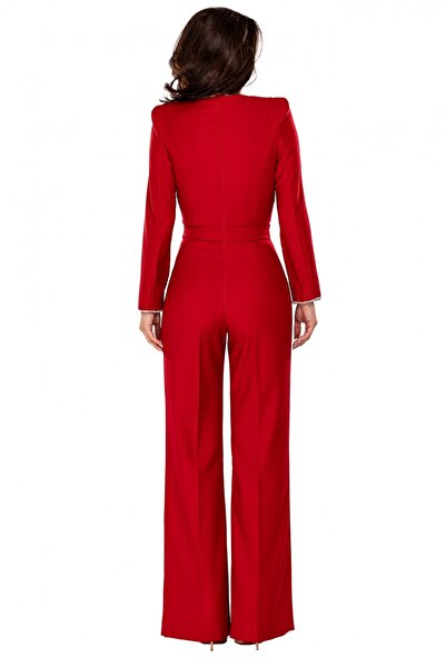 Atmosphere Fashion Elegant red jumpsuit