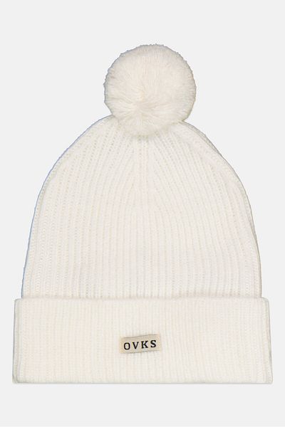 Overkids Toddlers Girl Brand Logo Beanie, White