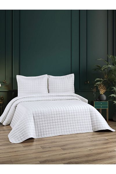 BELENAY HOME Aleda Quilted 3 Piece Double Bedspread Set