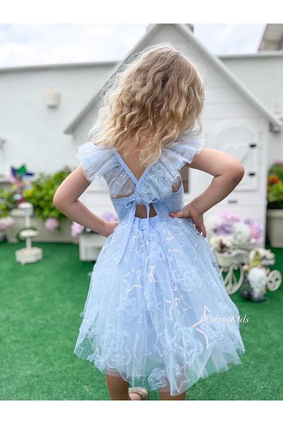 Pinkitokids Maya Star Detailed Girl's Dress