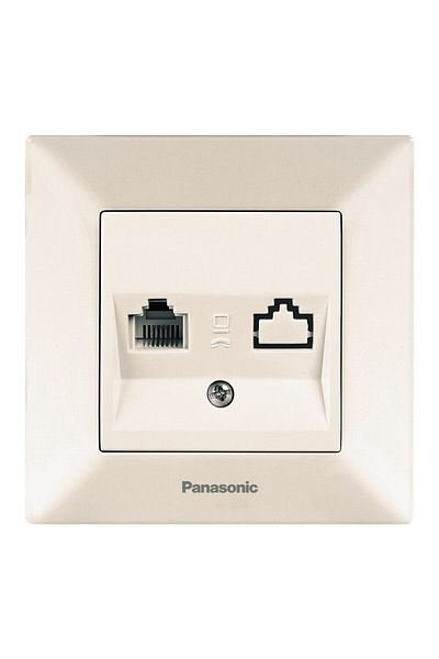 PANASONIC RJ45 (CAT5e) Network Socket Arkedia Bej