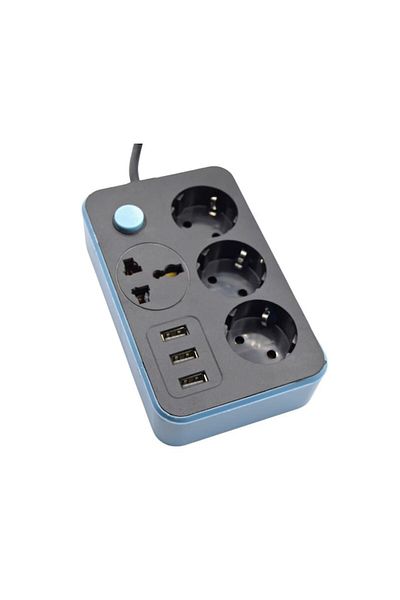stuffix Power Strip 2m Stuffix®, 4 Sockets and 3 USB