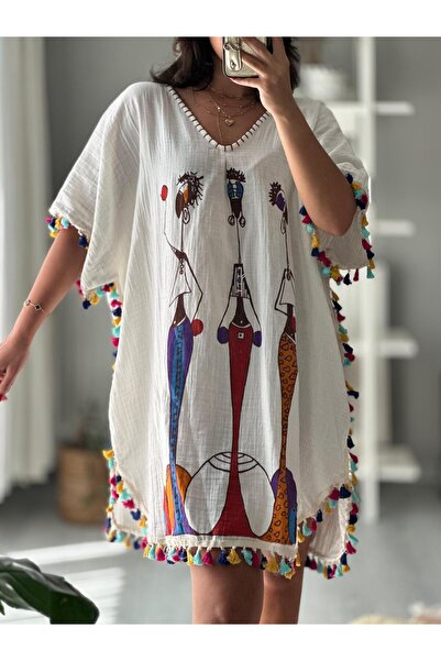 Sultana Collection KISA AFRİCAN PANÇO