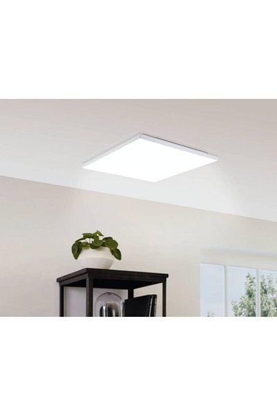 Eglo 75614 "Calemar" 43.7 cm Long Aluminum, Steel White Ceiling Light