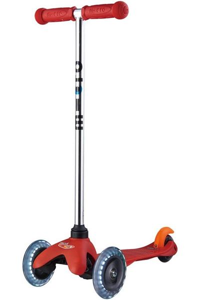 Micro Scooters - Mini Classic Red |Swiss Designed| Scooter for Kids | Kids Scooter | Scooter with LE