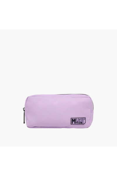MUST Solid Pencil Pouch with Zip Closure