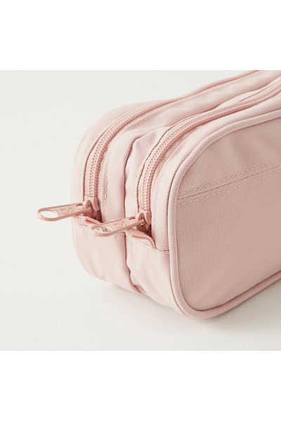 Jansport Solid Double Compartment Pouch with Zip Closure - Lifetime Warranty