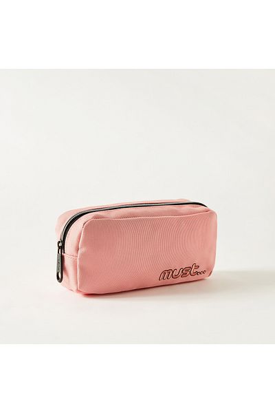 MUST Logo Embroidered Pencil Pouch - 2-Year Warranty
