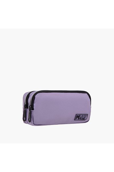 MUST Solid Pencil Case with Zip Closure