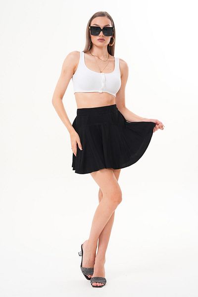 ŞİMAL Fusta cu model pentru femei cu pantaloni scurți 250540 -