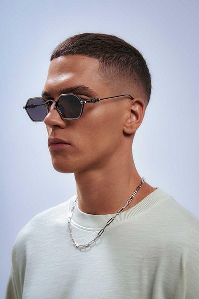 Bilge Karga Vhalen Silver Black Men's Sunglasses