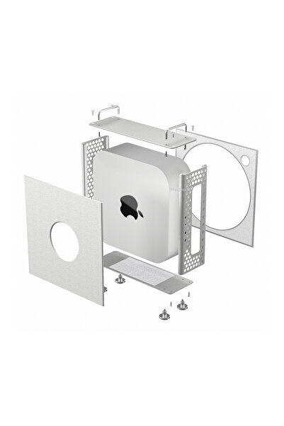 Mcstorey Mac Mini M4-M4 Pro için Alüminyum Dikey Stand Koruyucu Kılıf Kompakt Masaüstü Çözümü