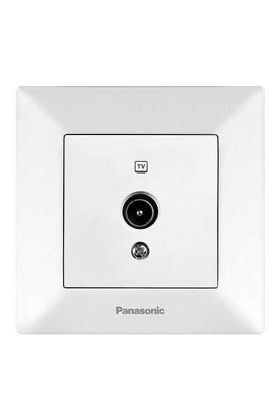PANASONIC TV Socket 0dB Arkedia Panasonic White