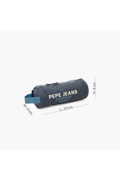 Pepe Jeans Printed Pencil Pouch with Zip Closure