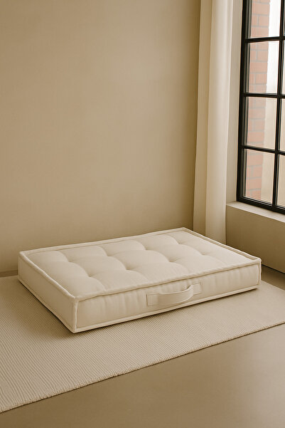 Dear Deer Love Bisküvi Minder - French Mattress Krem Maxi - 60x120 cm