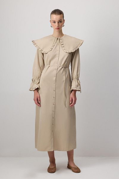 Touché Privé Firfirli Wide Collar Shirt Dress