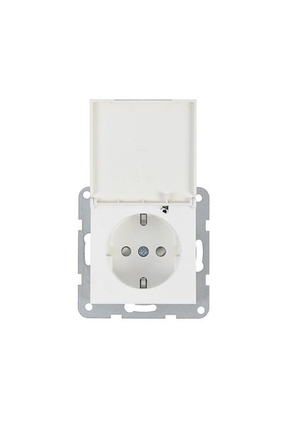PANASONIC MECANISM PRIZA SCHUKO cu CAPAC PROT. COP QC KARRE PLUS 55 SOFT TOUCH SEASHELL