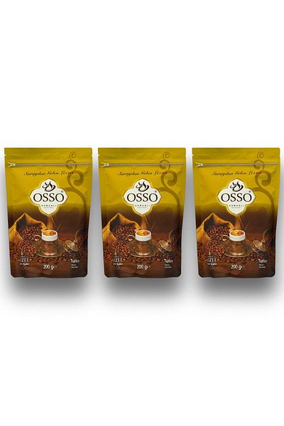 Osso 3-Pack Ottoman Coffee (3X200=600Gr)