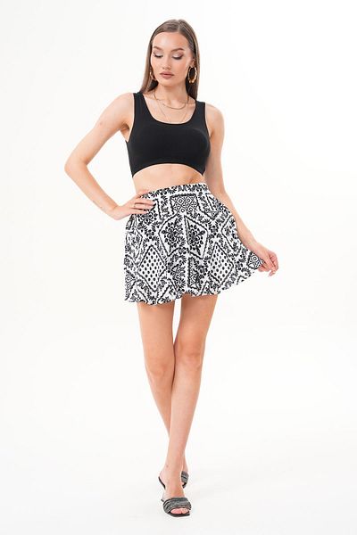 ŞİMAL Fusta cu model pentru femei cu pantaloni scurți 250540 -