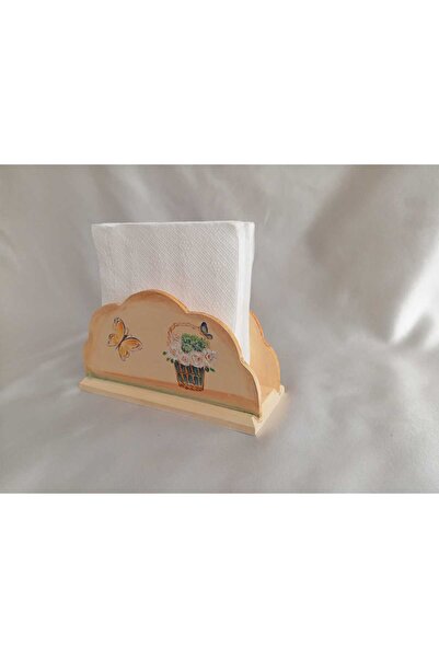 Sarisa Handmade Wooden Wavy Napkin Holder (17 X 10 X 6 cm)